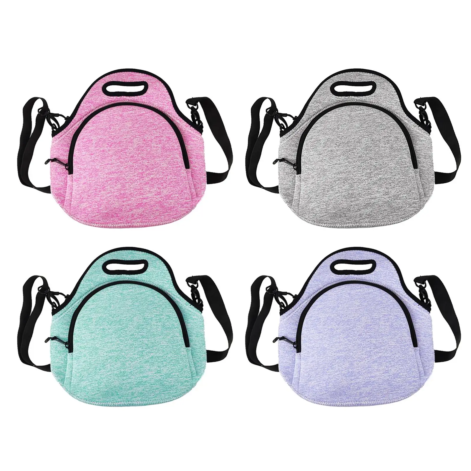 Insulated Bag Water Resistant Containers Neoprene Reusable Pockets Tote Bag for