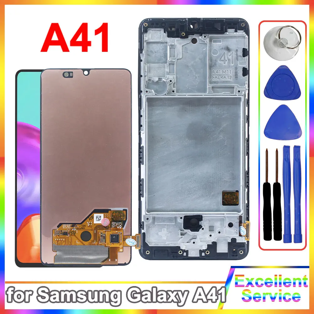 LCD for samsung galaxy A41  LCD display touch screen digitizer assembly for samsung A41 A415  A325F mobile phone display screen