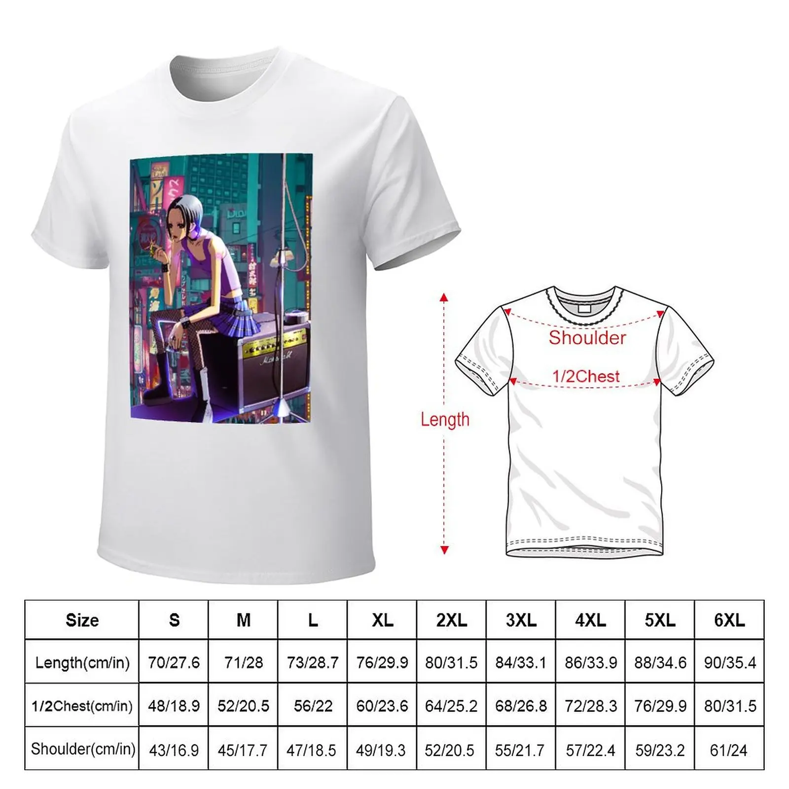 nana osaki T-Shirt sweat summer tops funnys mens champion t shirts