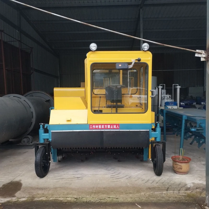 2400 crawler turning machine, organic fertilizer turning machine, bacterial stick cow dung composting turning machine