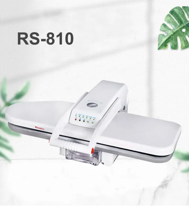 

RS-810 Цифровой паровой пресс 1500 Вт — отпариватель для ткани большой емкости для домашнего использования (быстрый нагрев, регулируемая температура)