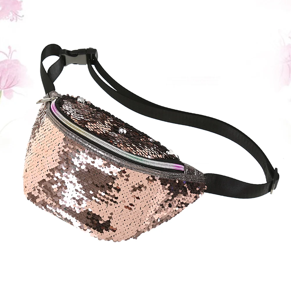 

1PC Mermaid Fashion Sequin Waist Pouch Mermaid Sequins Pockets Shoulder Bag Slung Sequin Bag mermaid outdoor wasit bag