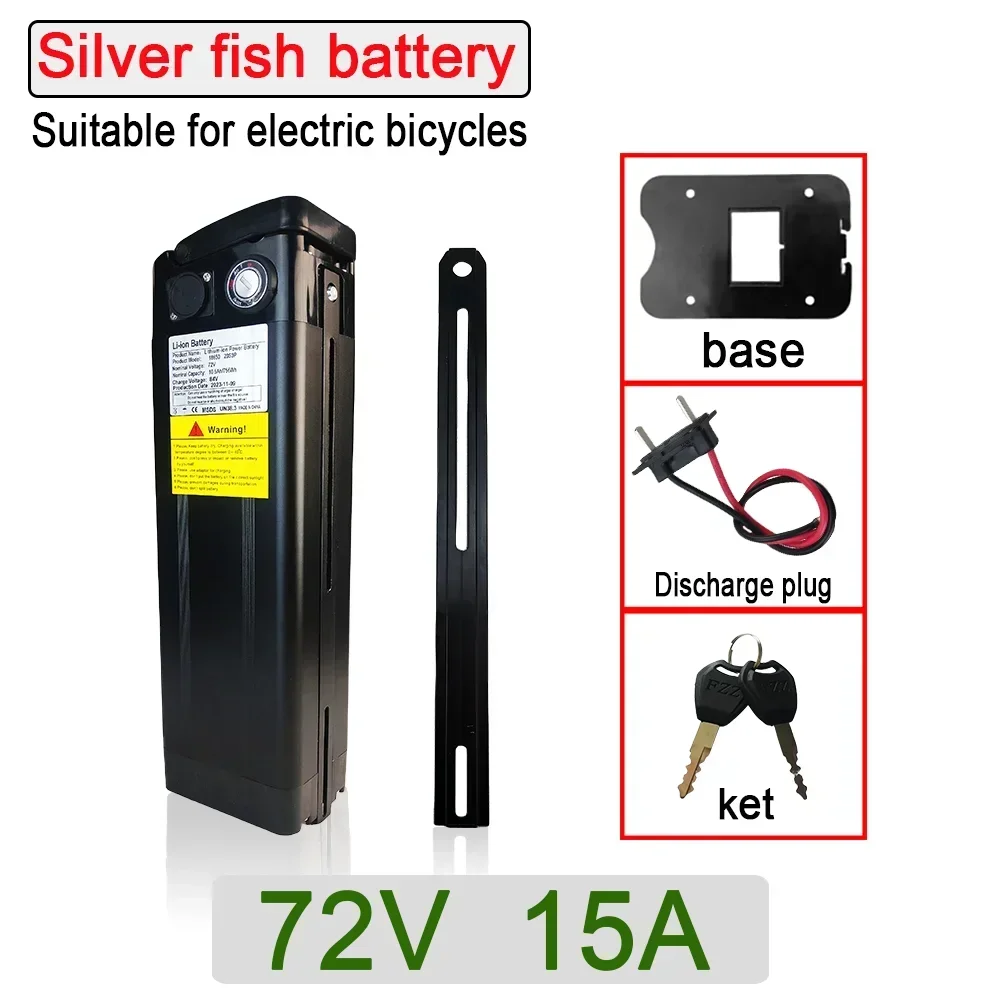 

For silver fish electric bicycles 72V 15Ah lithium battery with theft lock suitable