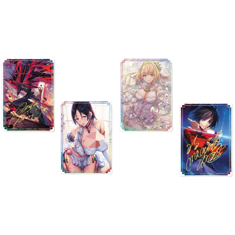 ACG Card TYPE-MOON Saber Raikou Ryougi Shiki Golden Sign Anime Game Characters Collection DIY Refraction Color Flash Cards Toys