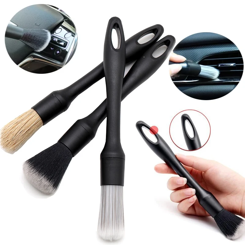 

Ultra-Soft Car Detailing Brush Set Auto Interior Detail Brushes Air Outlet Dashboard Cleaning Tools Auto Detail Cleaning Tools