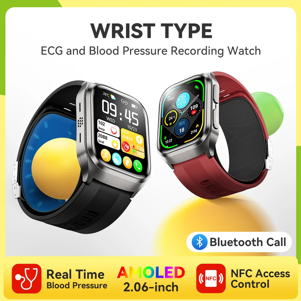 2025 New NOYAFA High-end Laser Detection Airbag Smart Watch Men ECG+PPG Uric Acid Precise Blood Pressure Oxygen Health Watches