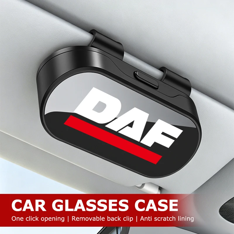 Car Sun Visor Glasses Holder Universal Auto Sunglasses Organizer Box For DAF XF 95 105 CF LF VAN