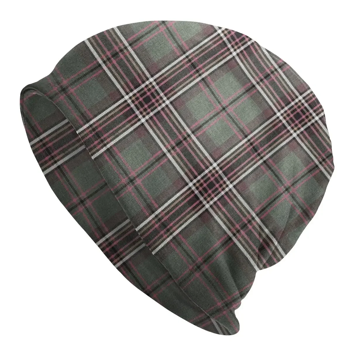 Murphy Tartan Scottish Plaid Skullies Beanies Hat Hip Hop Autumn Winter Ski Unisex Grid Caps Adult Warm Dual-use Bonnet Knit Hat