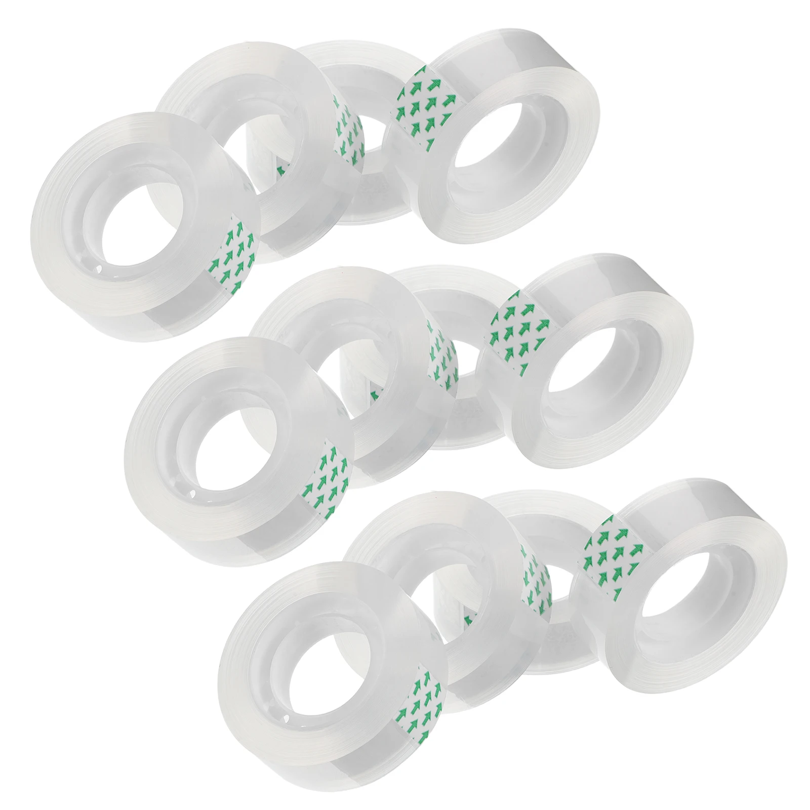 

48 Rolls Transparent Tape Clear Packing Refills Office School Supplies Ultra Adhesive Strength Invisible Refill Student