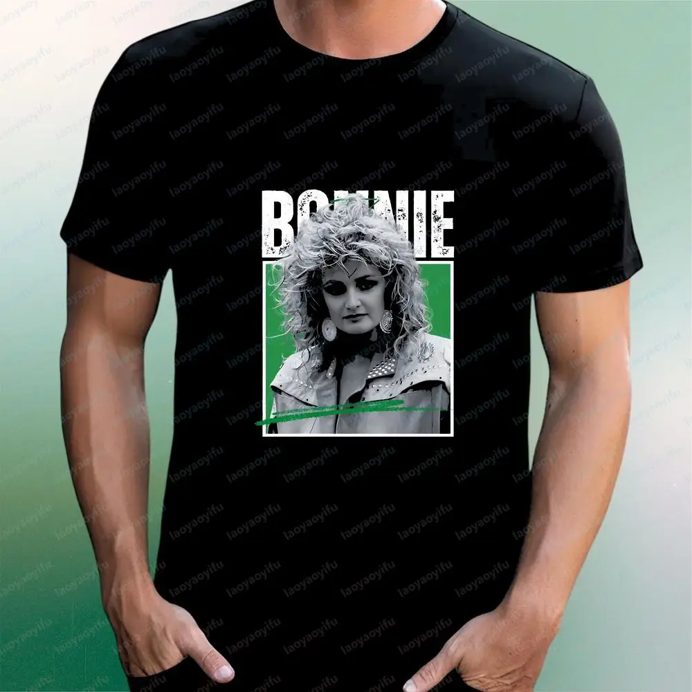Bonnie Tyler - Blusa estampada - Camiseta moderna de manga curta unissex adequada para homens e mulheres - Tamanho grande