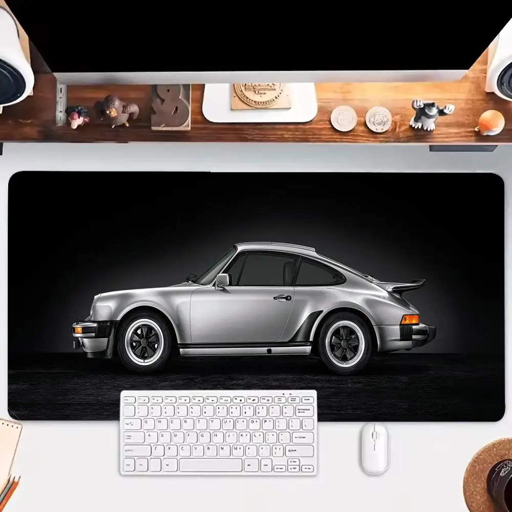 

Cool sports white car Mouse Pad Large Table Cushion Gaming Mousepads Non-slip Laptop Tablet Mat Art Mausepad PC Playmat