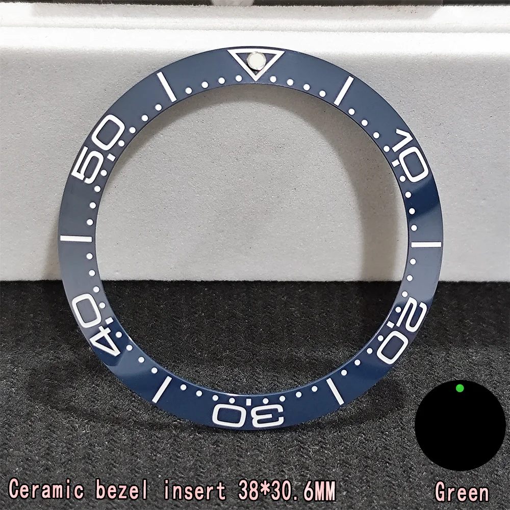 

Tilt 38 * 30.6MM Watch Bezel Ceramic GMT And Diving Watches Inserts Suitable For 40MM Replacement of Accessories Fashionistas ﻿