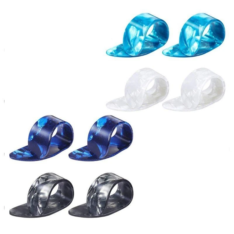 

4 Pcs Guitar Finger Picks Thumb Plectrums for Bass Instrument Parts Accessory