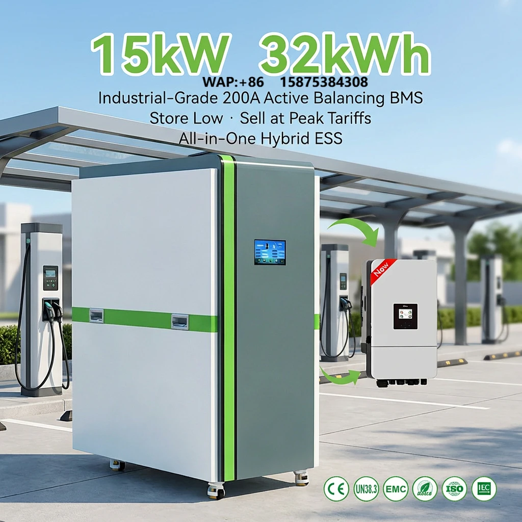 JApower 50kWh Battery All in One Solar Energy Storage System 15kVA 32kWh Lithium Battery Hybrid Inverter for Residential Power