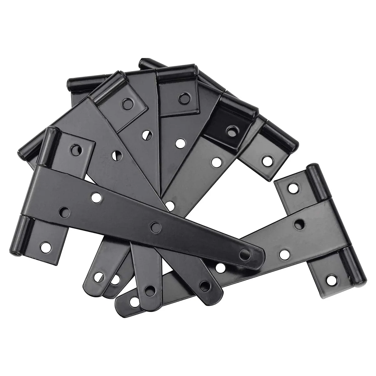 

Premium-6 Pack Heavy Duty Tee Hinge, 150Mm 6 Inch T Hinge Metal Strap Tee Hinge With Screws For Shed Doors, Garden Gate