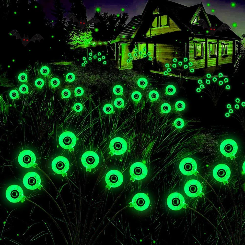 Halloween Ghosts Eye Ball Ground Lights Automatic Lighting Night Lamp For Courtyard Lawns