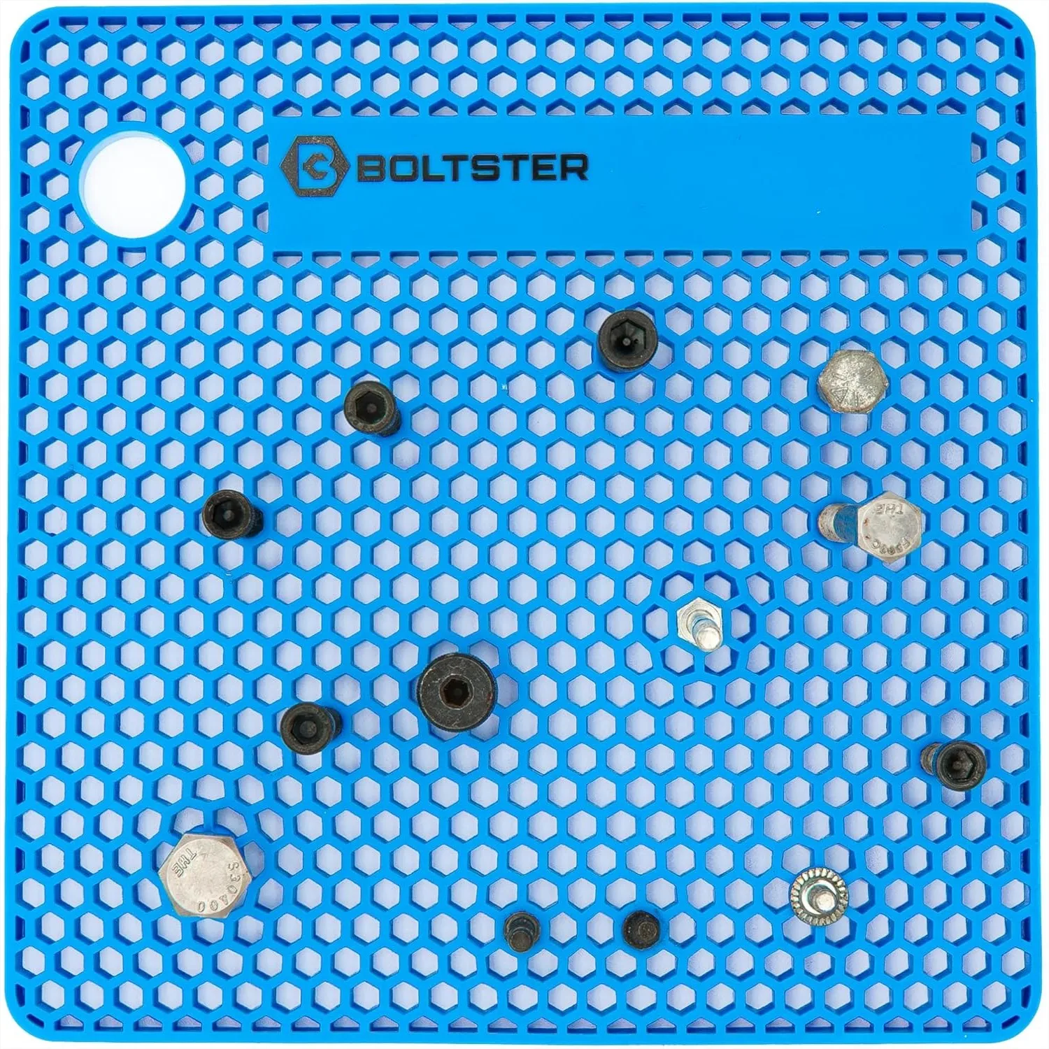

Boltster Organizer, Non-Slip Silicone Parts Tray for Bolts and Screws, Heat Resistant Fastener Tray for Mechanics
