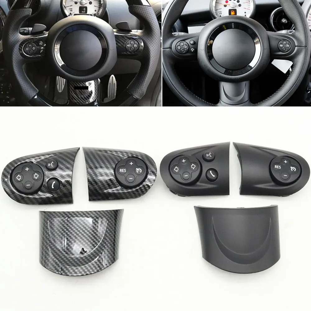 

Steering Wheel Audio Cruise Multifunction Control Switch Button Cover For BMW MINI Clubman Cooper R55 R56 R57 R58 R59 R60 R61