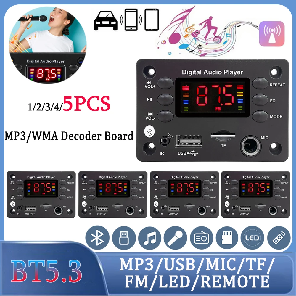 5-1PCS Bluetooth 5.… - image