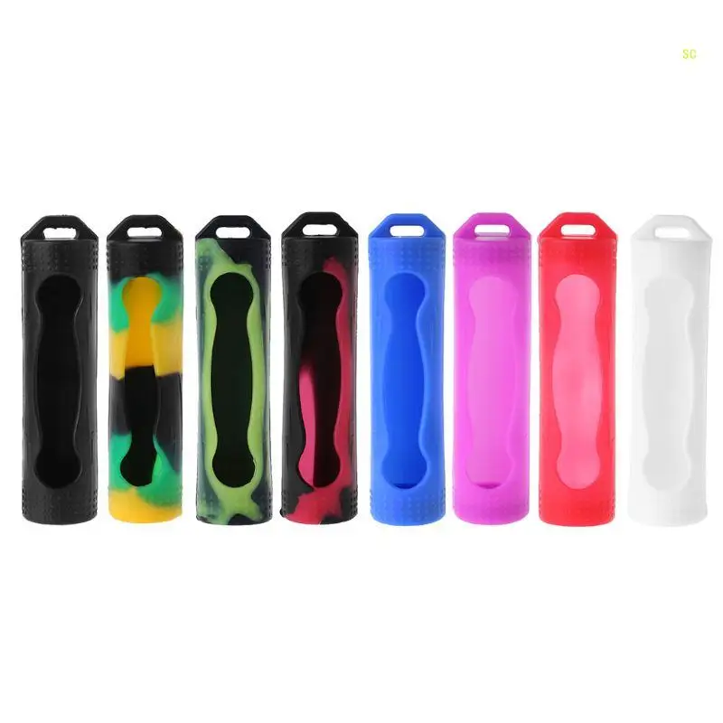 Силиконовый чехол для чехла для аккумулятора 18650, защитный чехол для аккумулятора, дропшиппинг