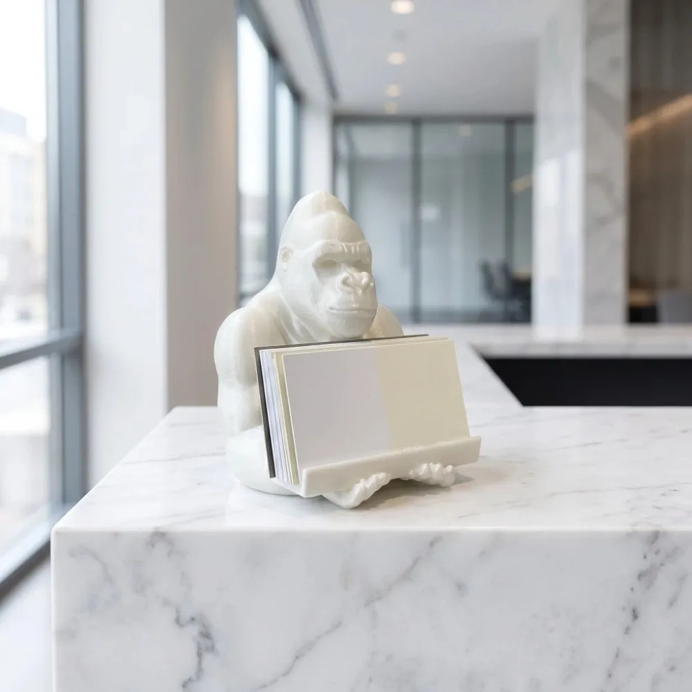Exquisite Funny Gorilla-Shaped Stand 3D Printed Creative Pen Holder Multi-functional Decorations Business Card Holder Desk