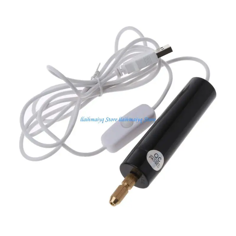 573B DIY Micro Electric Aluminum Portable Handheld Drill Set Twist Drill Bits Rotated