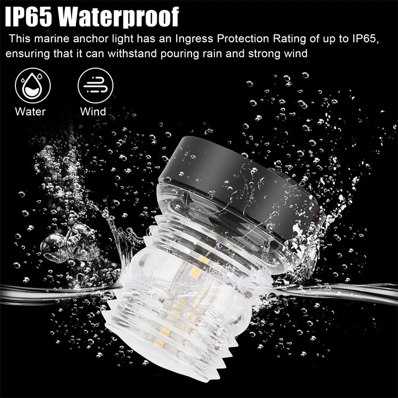 12V LED ナビゲーションアンカーライト 360 度オールラウンドマリンボートライトヨットセーリングランプナビゲーション信号インジケーター