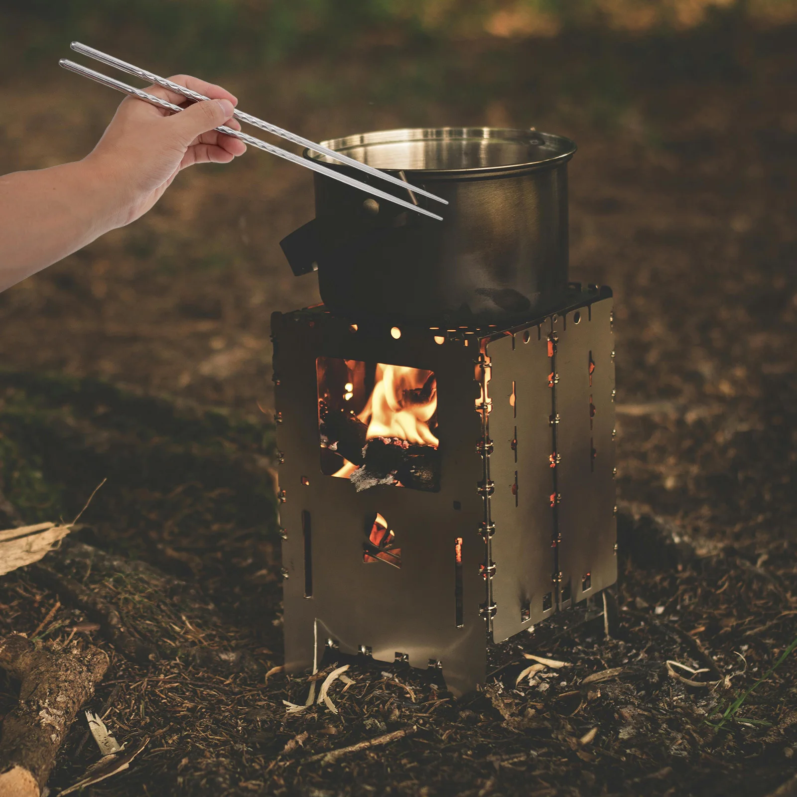 

1Pair Heat Resistant Extra Long Stainless Steel Chopsticks Non Slip Cooking Chopsticks Reusable Dishwasher Safe Hot Pot