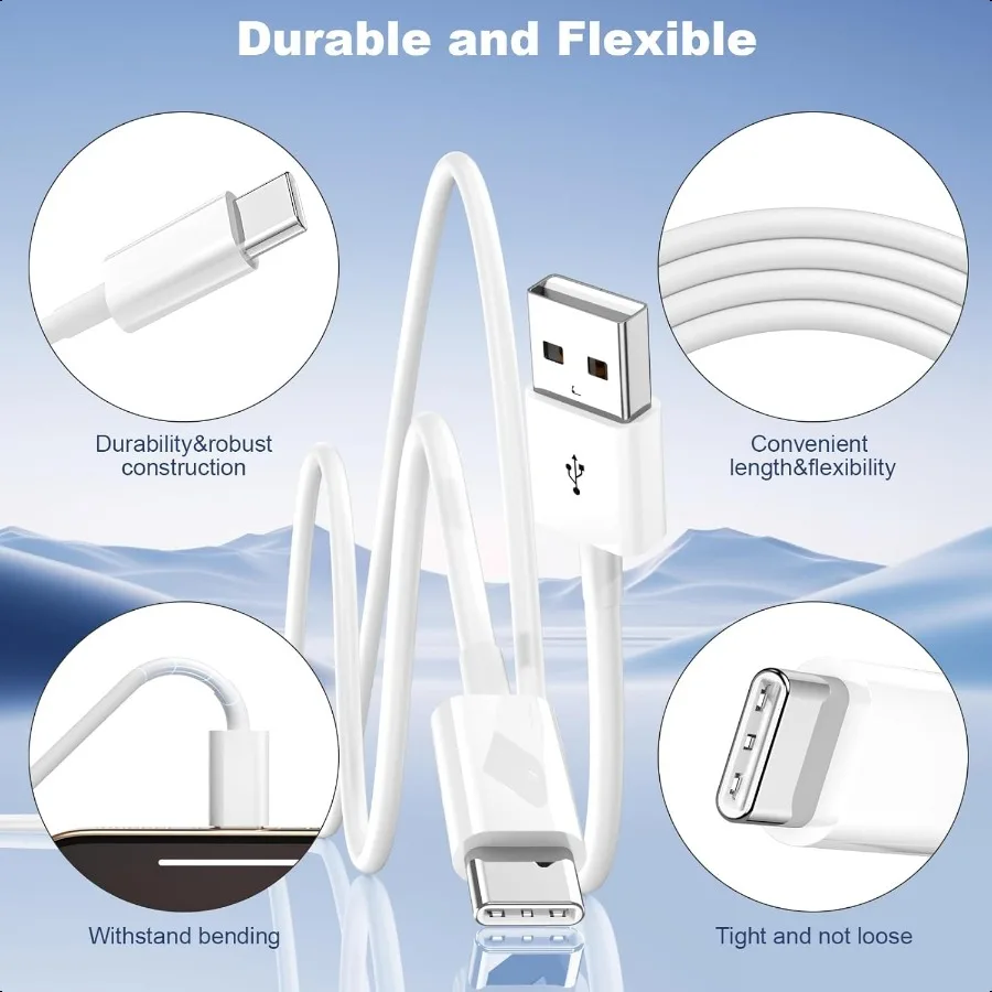 كابل Carplay للسيارة لهاتف iPhone 15 16 Pro Max Plus2Pack USB A إلى USB C لهاتف iPhone USB C Cord USB C كابل لأجهزة iPad Pro iPad Air و