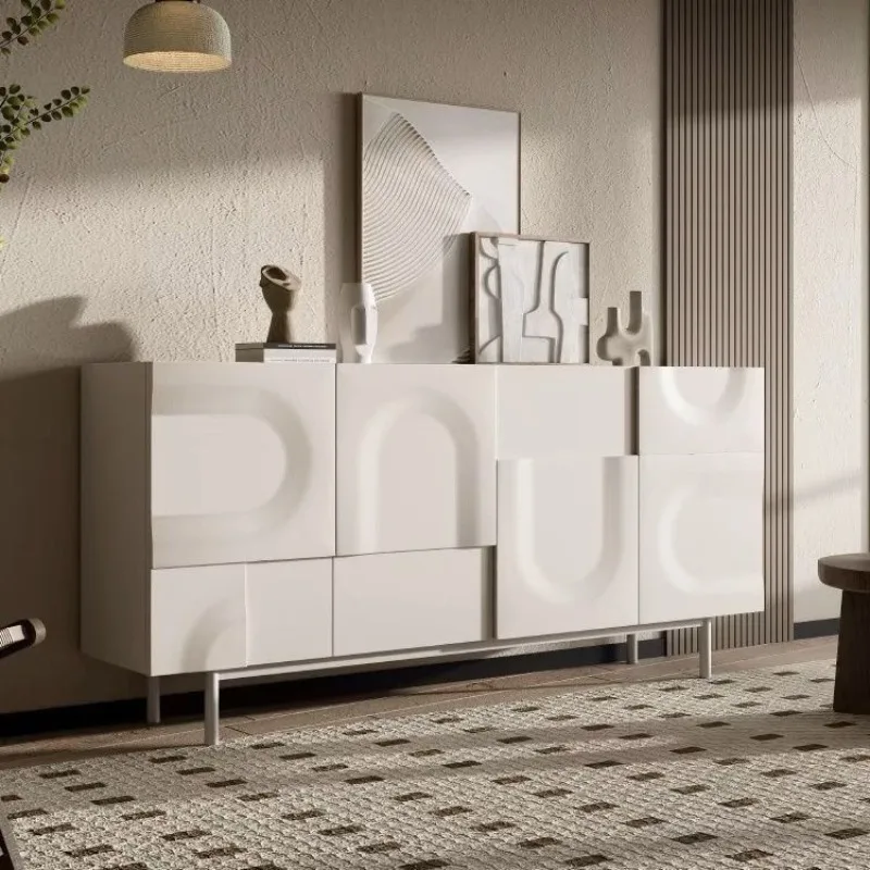 

cream style entrance entrance cabinet, simple modern decorative cabinet, living room corridor cabinet, shoe cabinet