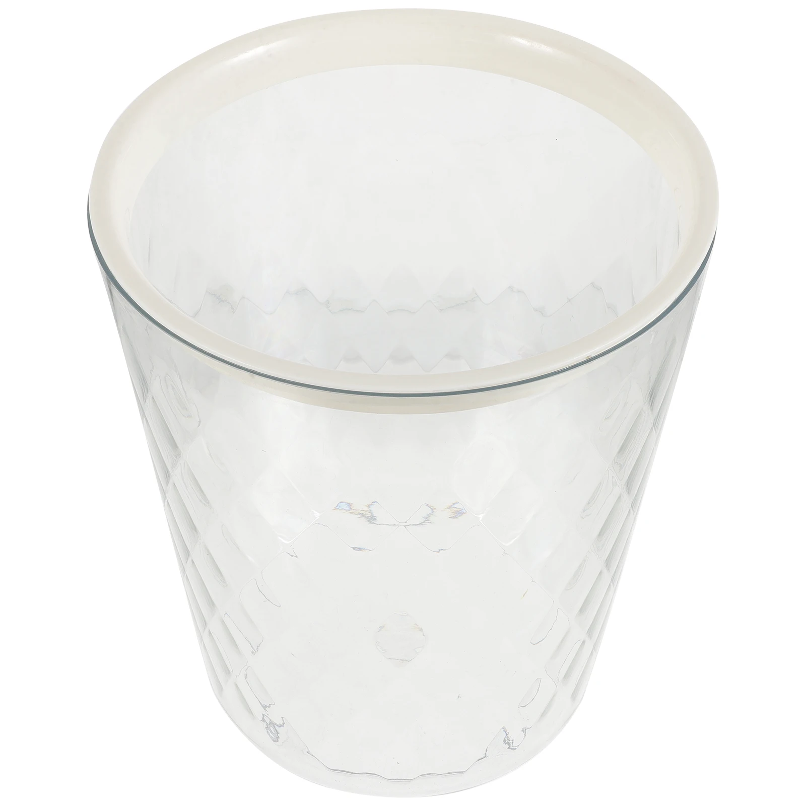 

Pressure Ring Trash Can Large Capacity Household Garbage Bin Bathroom Kitchen Office Waste Container Thickened Plastic Basket