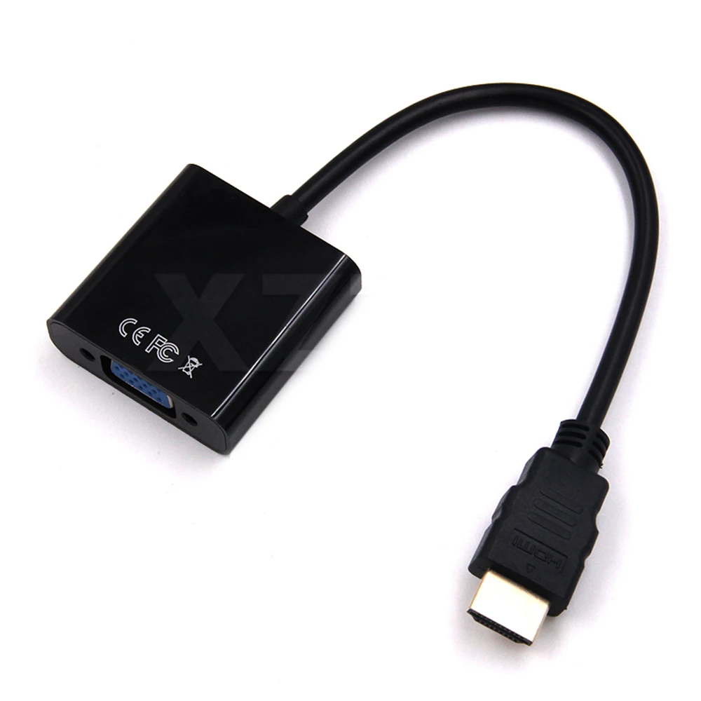 HD 1080P HDMI-compatible To VGA Cable Converter HDMI-compatible Male To VGA Female Adapter for Tablet laptop PC TV
