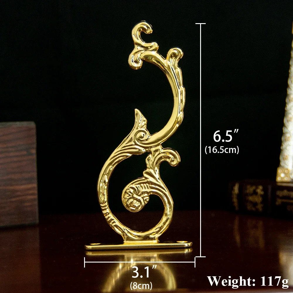 Elegant Classical Style Gold Plated Wall Hook for Eastern Orthodox Church and Home Decoration