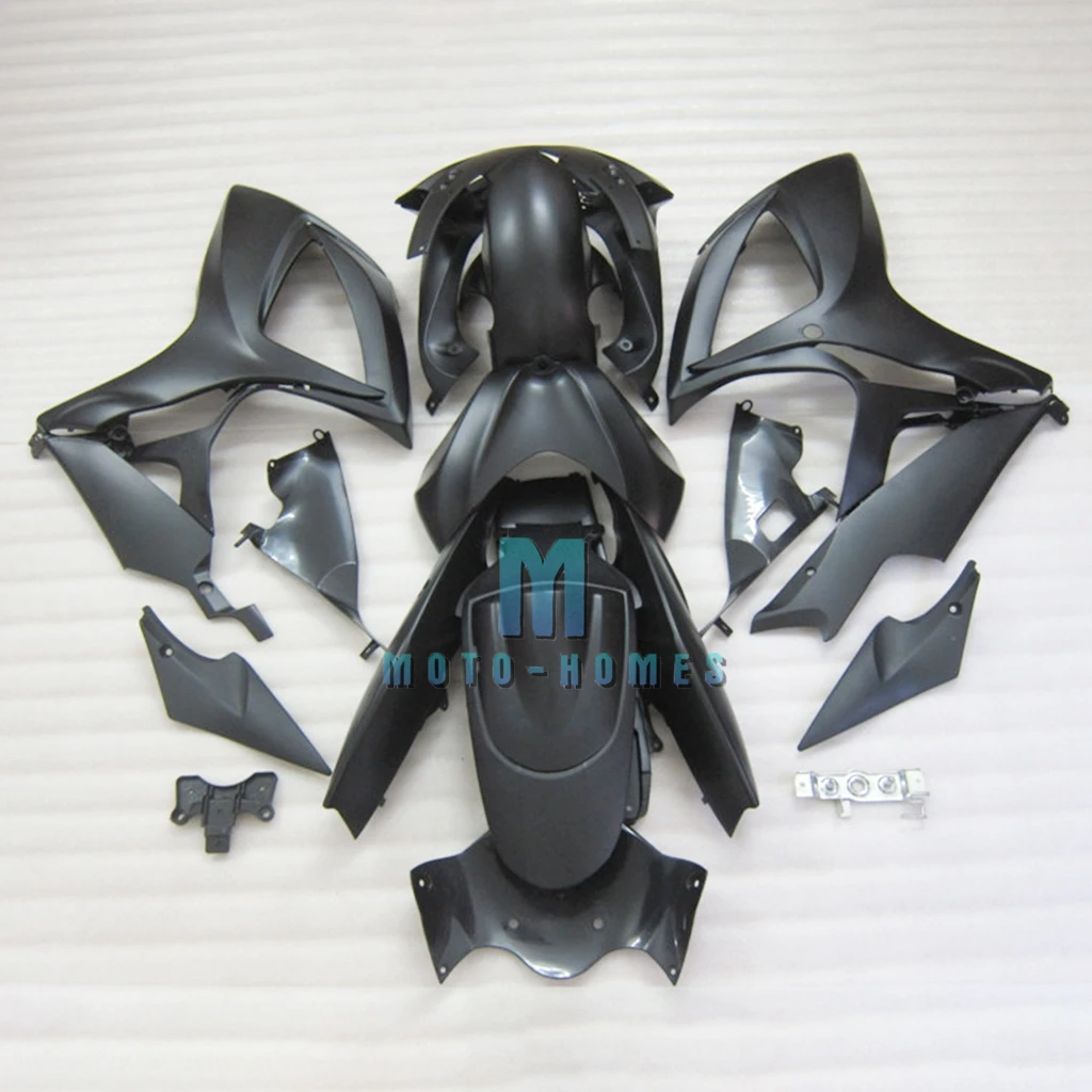 

Комплект обтекателей из АБС-пластика для GSXR600 GSXR750 2006 2007 GSXR 600 750 06 07, 100% подходит для литых обтекателей для велосипеда, матовый черный