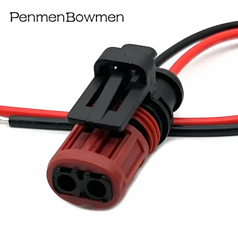 

1 Set 2 Pin Auto Diesel Fuel Injection Housing Electrical Cable Connectors Wire Harness Plug For 1337245-3 EC210 EC360 EC480