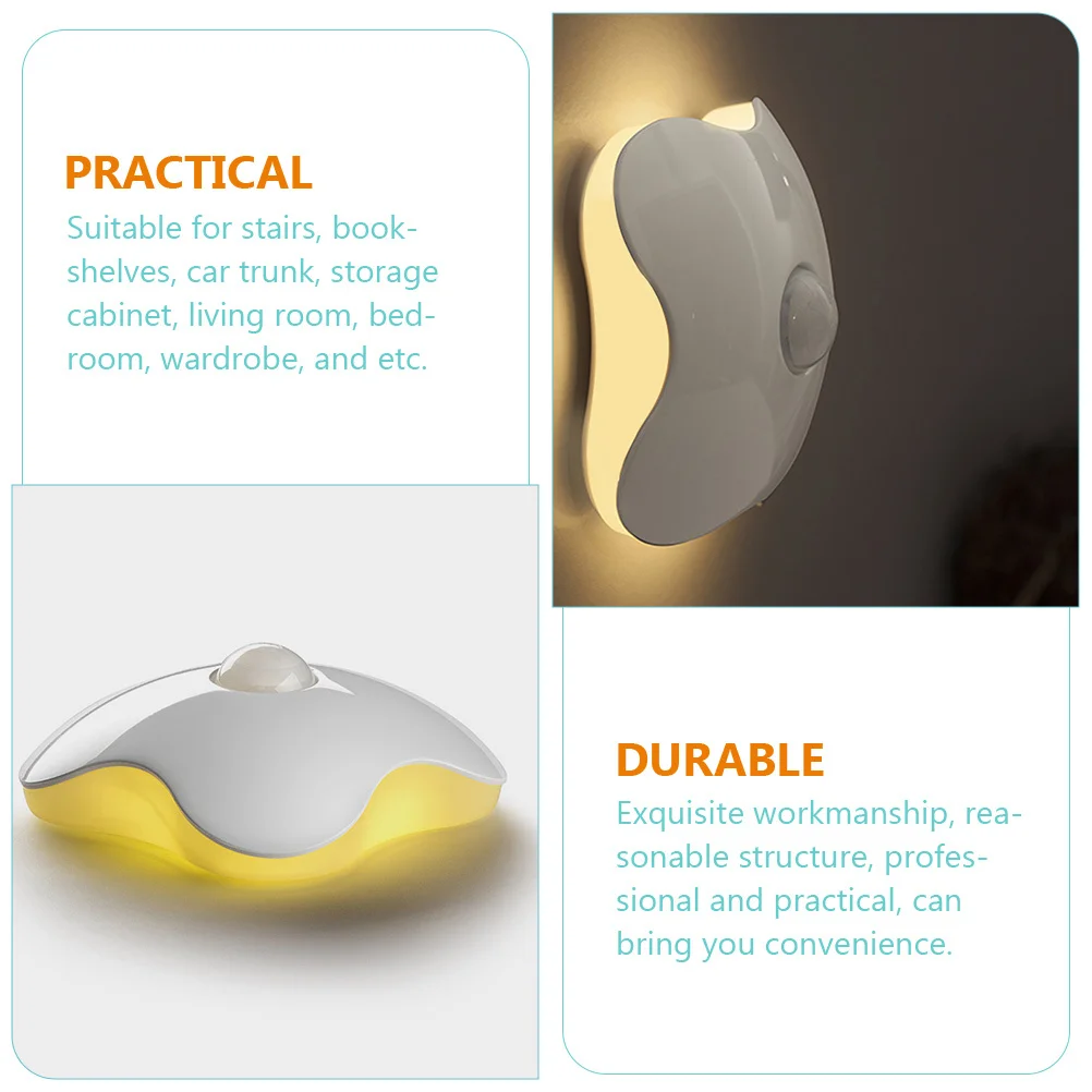 

LED Sensor Night Light Operated for Cabinet Wardrobe Staircase Automatic on Off Human Motion Detection Night Lamp