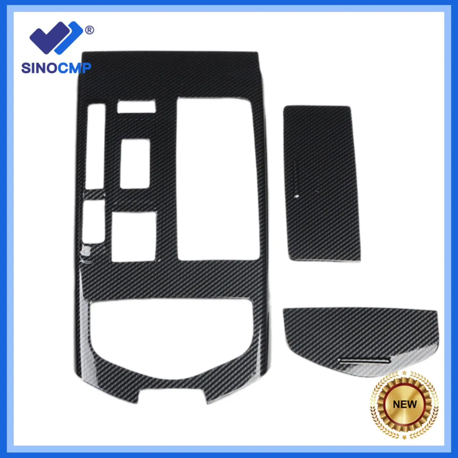 

3pcs New DIY Real Carbon Fiber Center Console Panel Cover Trim For Maserati Ghibli 2013-2016 Black Carbon Fiber Style Parts