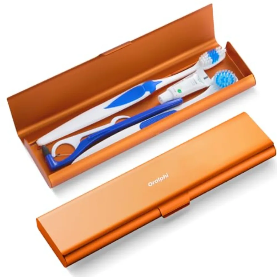 Wider Aluminum Toothbrush Travel Case, Portable Travel Toothbrush Holder, Durable Manual Toothbrush Box Container for Traveling