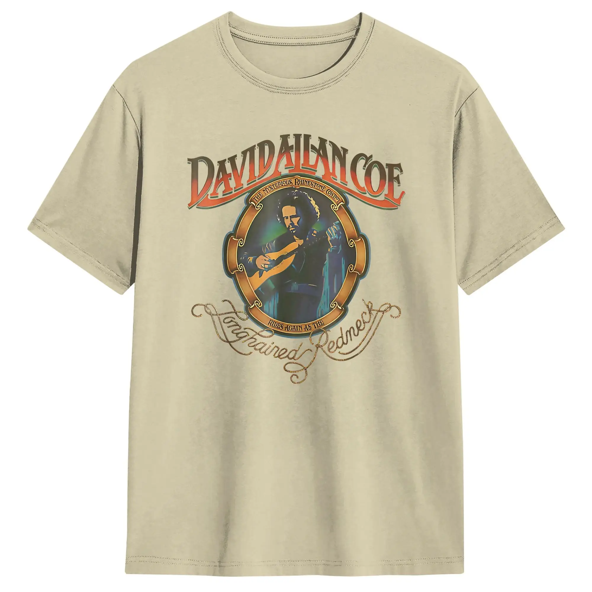 David Allan Coe Vintage Retro  Cotton T Shirt For Men's Summer  Streetwear T-Shirts Hippie Tee Shirt Plus Size Casual Clothing