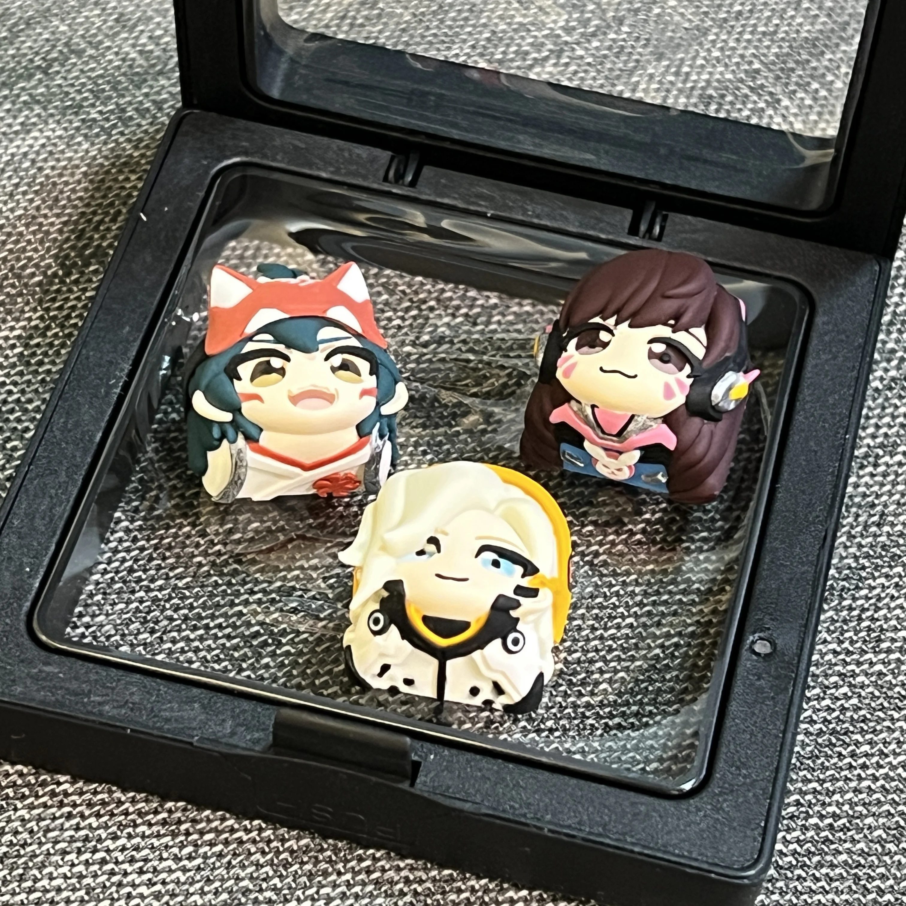 Overwatch Keycap D.VA Kiriko Mercy Game Character Personalized Resin Mechanical Keyboard Attachment Single Anime Keycap Esc Gift