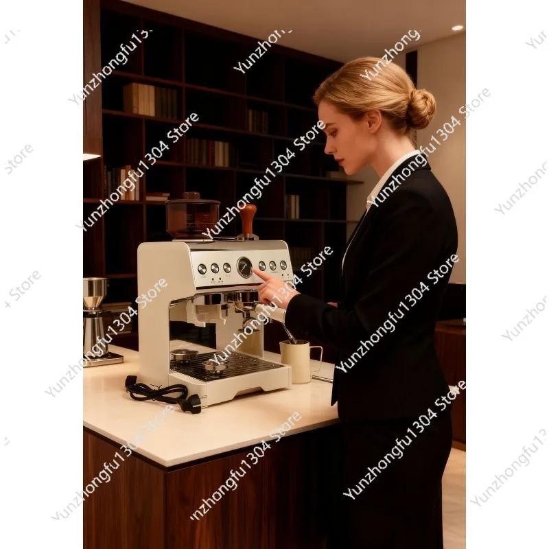 

Pressure swing extraction Italian American semi-automatic commercial household grinding coffee machine steam milk cannon