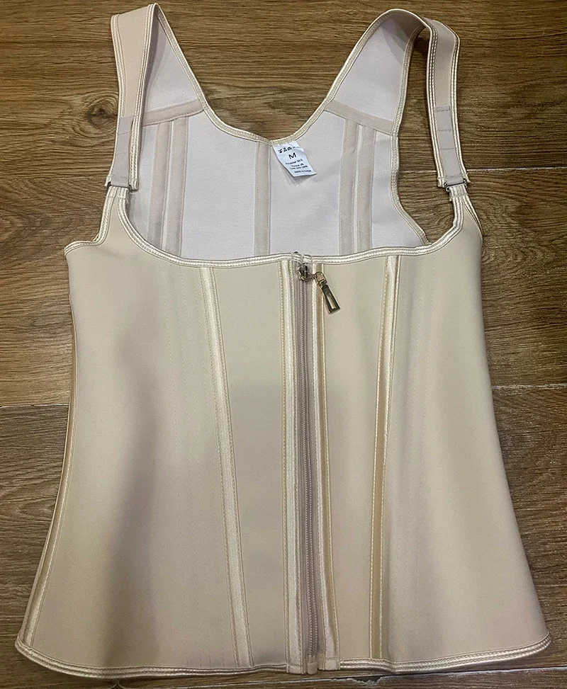 Fajas Colombianas пояса двойной компрессионный жилет верхняя талия тренер корсет с крючком на молнии плоский живот для похудения пояс для коррекции фигуры