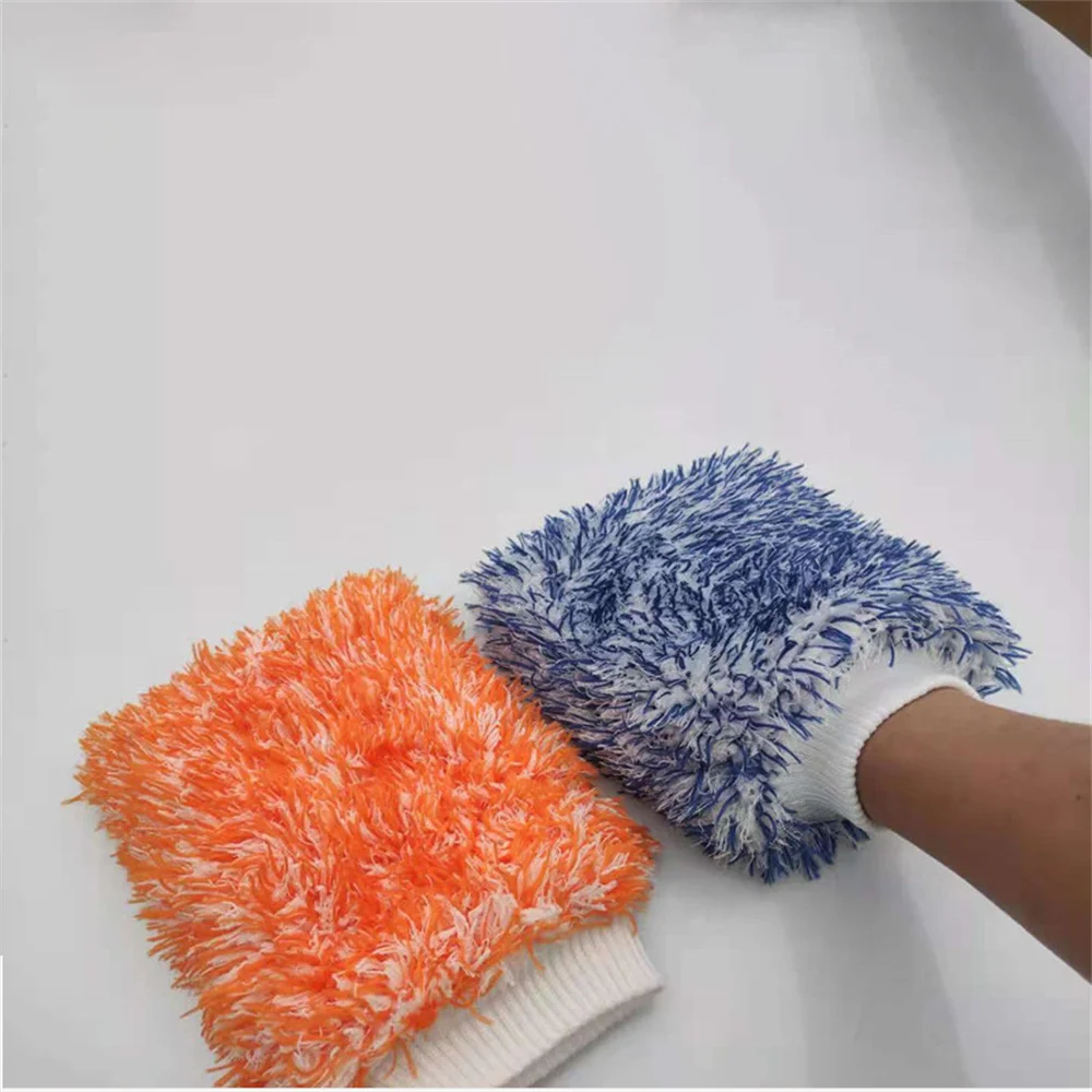 Soft Microfiber Car Cleaning Glove Auto Detailing Ultra Soft Mitt Madness Wash Mitt Easy To Dry Car Wash Glove Car Cleaning Tool