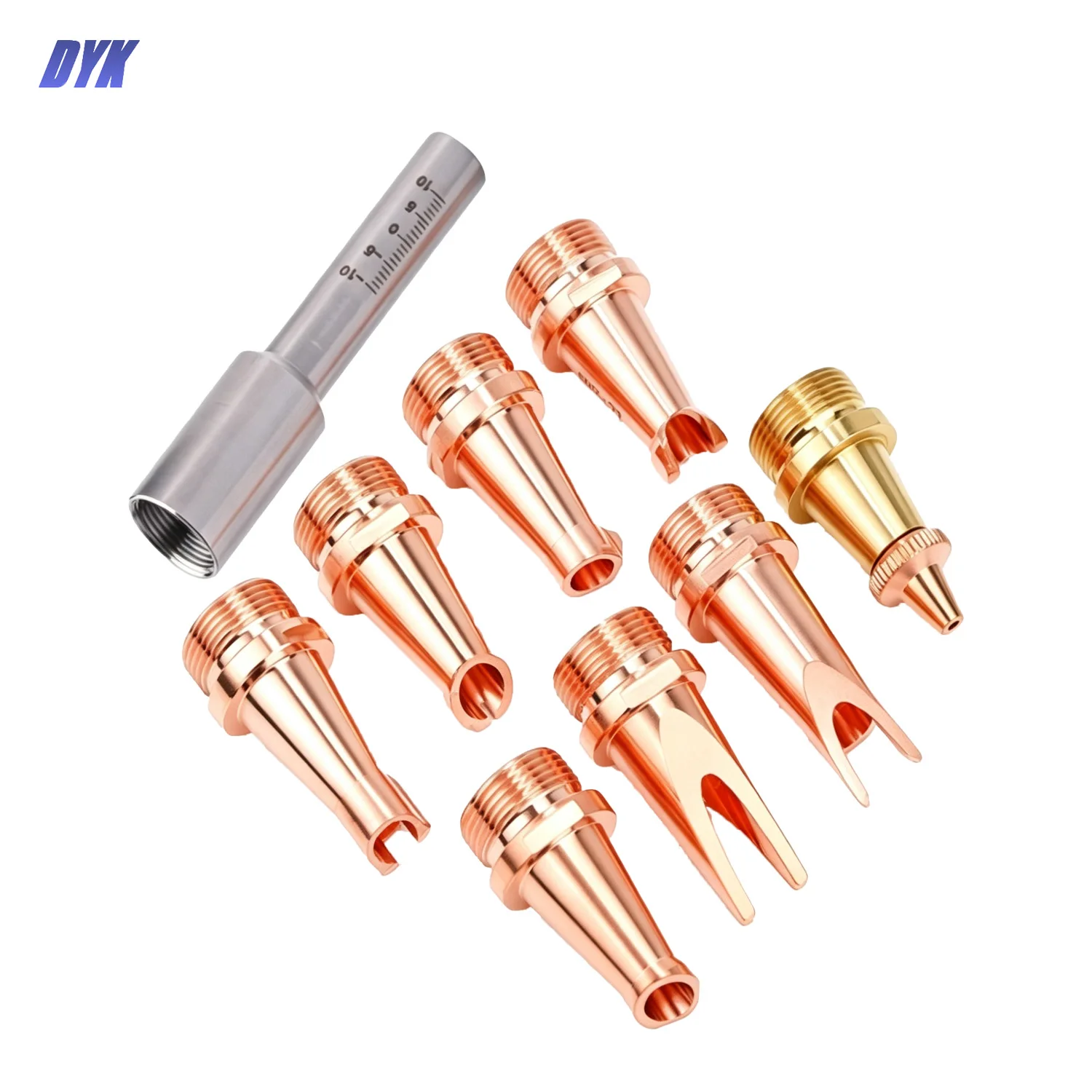 2Pcs/lot Laser Welding Graduated Tube M16 Fixed Scale Tube Nozzle Connector for SUP21T SUP23T Handheld Laser Welding Head