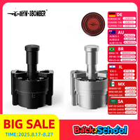 MHW-3BOMBER WDT Tool Espresso 58mm Cyclone Distribution Tool for Barista Adjustable Depth Coffee Stirrer Needle Distributor