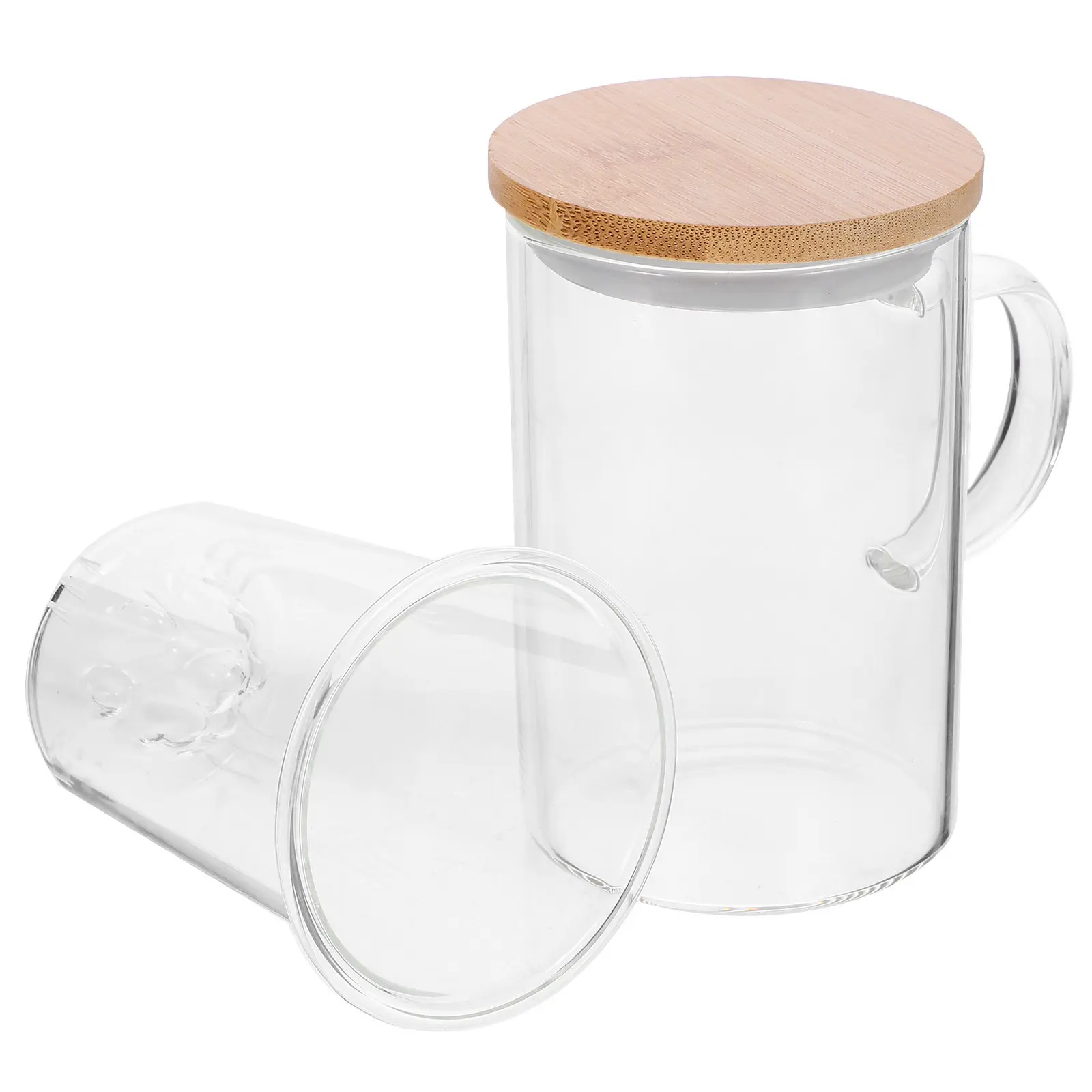 

Glass Tea Cup with Infuser Double Layer High Borosilicate Glass Large Capacity for Home Office Coffee Tea Brewing Mug