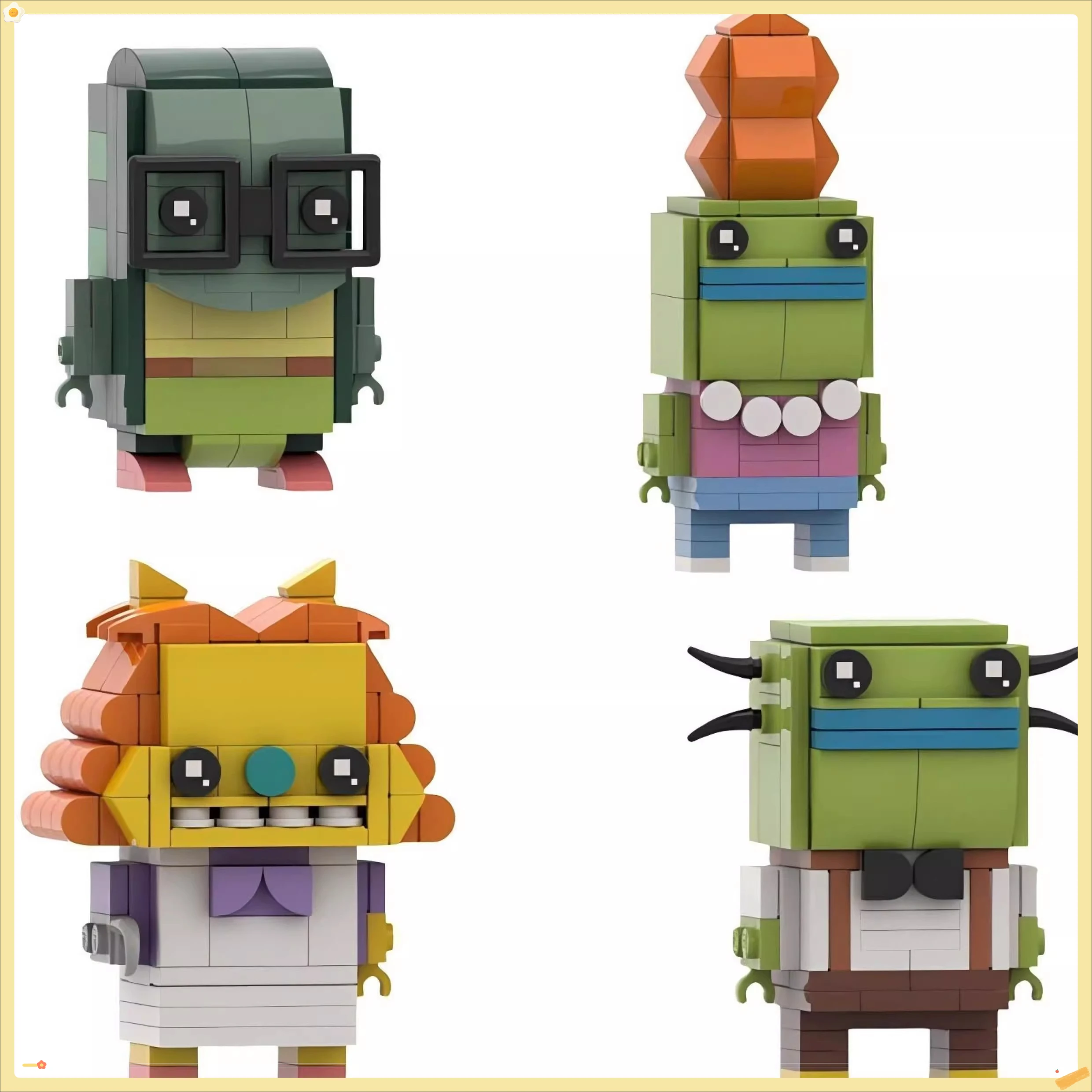 

Rockos Modern Life MOC 1993 Cartoon Anime Action Figures Brickheadz Sets Building Blocks Kid Toys Christmas Bricks Gifts