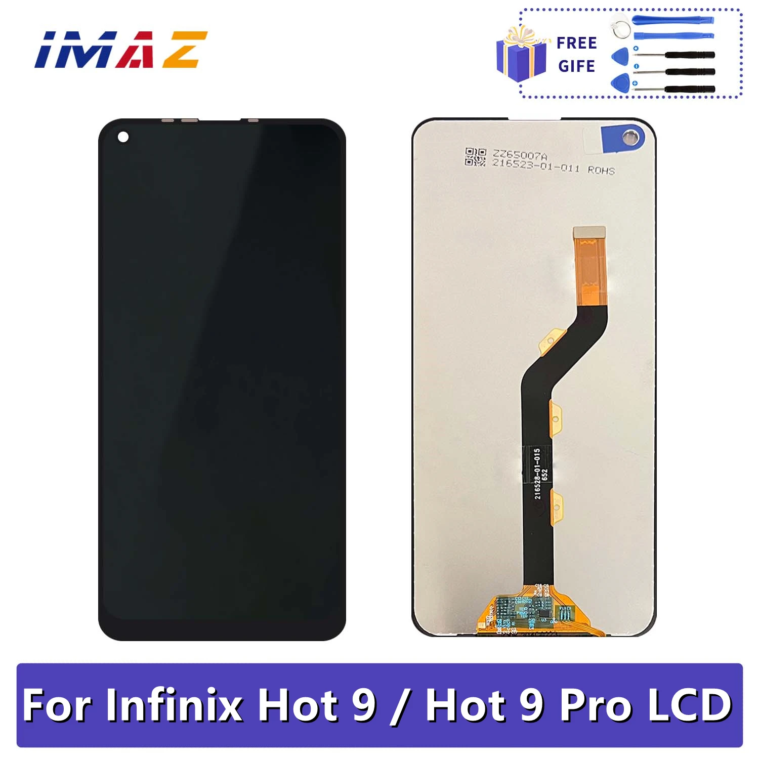 

6.6" Original For Infinix Hot 9 Pro X655F LCD Display Touch Screen Digitizer Assembly New Hot 9 X655C X655 X655D LCD Parts