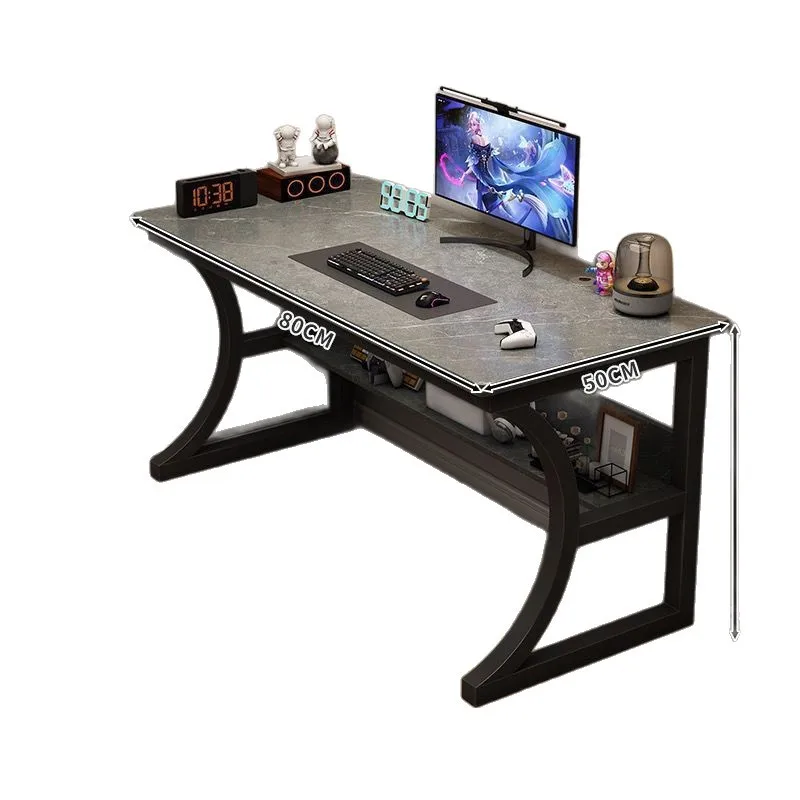 Computer desk Desktop Home e-sports table Shelf Desk Workbench Simple desk Bedroom study writing table