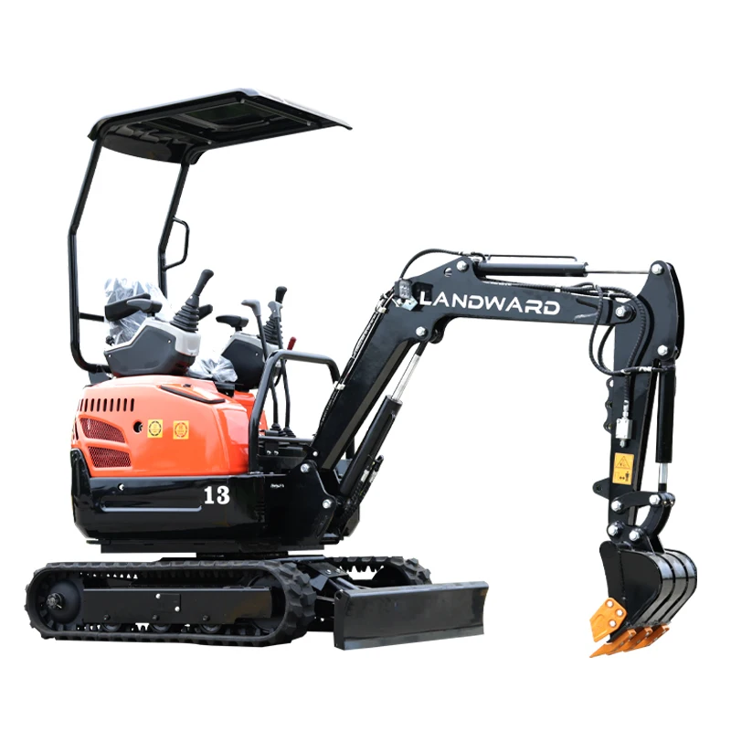 Factory Customized Wholesale High Quality Small Agricultural Dig Earth Equipment 1.3 Ton Mini Digger Hydraulic Crawler Excavator